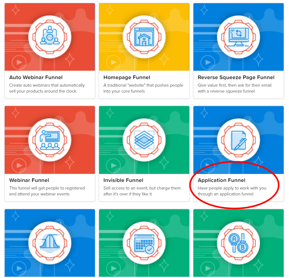 create application funnel cookbook