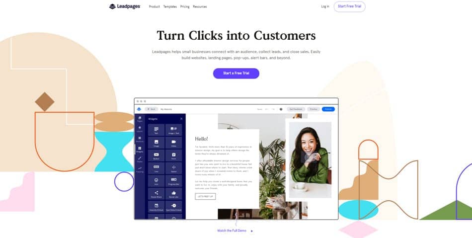Leadpages free trial