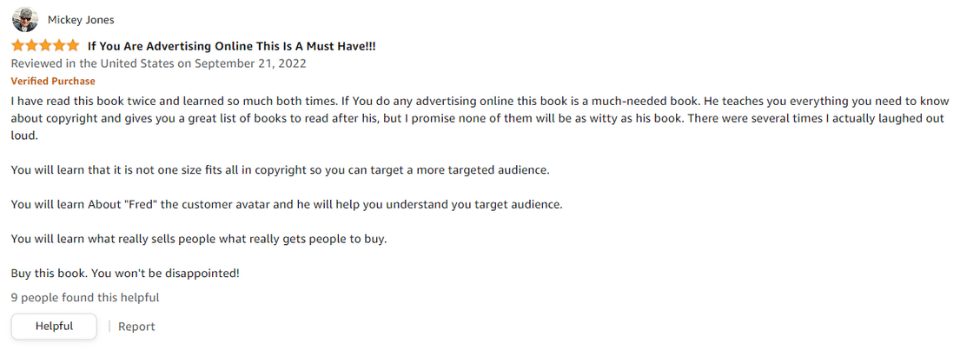 copywriting secrets positive review amazon