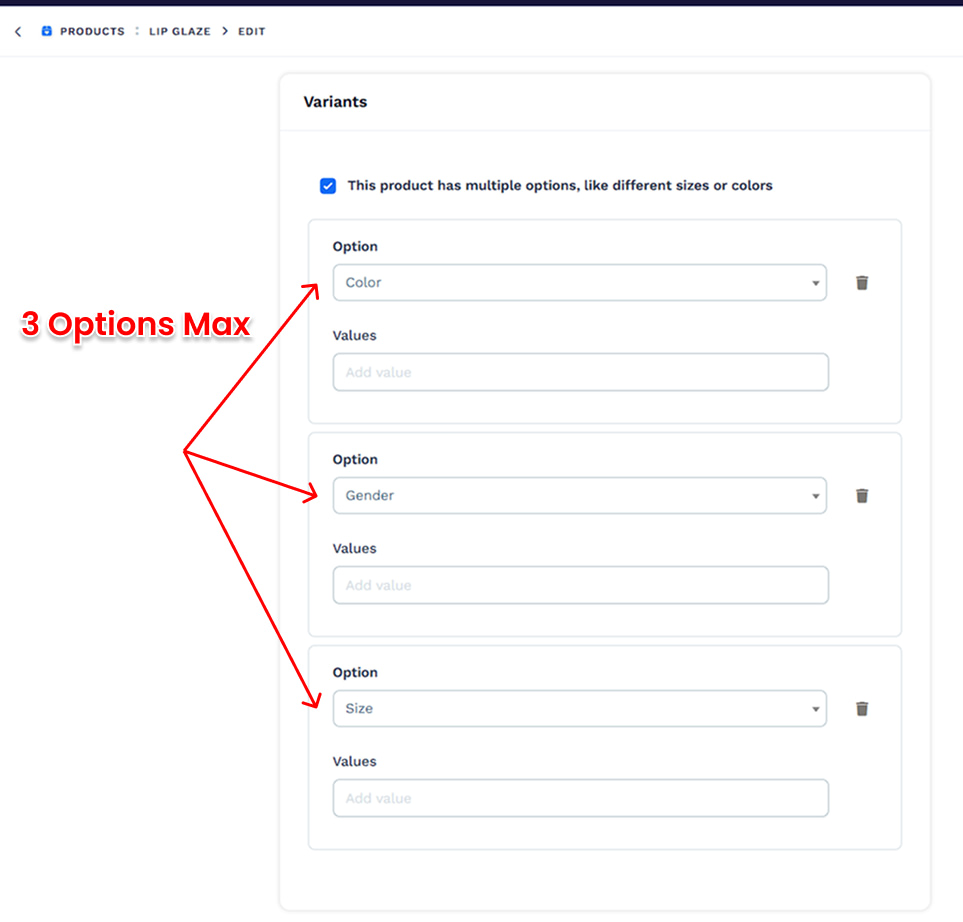 clickfunnels product variants
