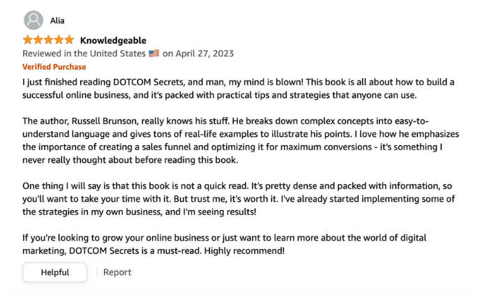 Positive reviews