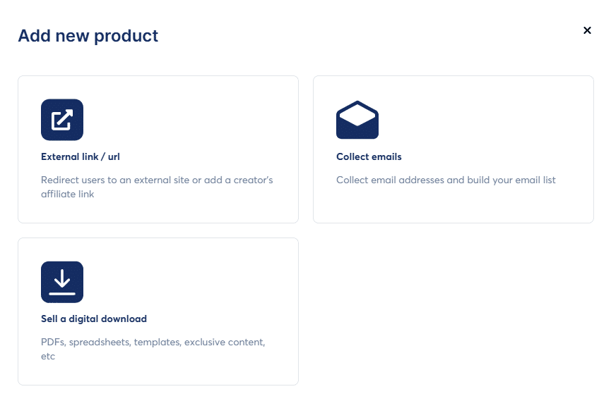 add product to digital store inside systeme.io
